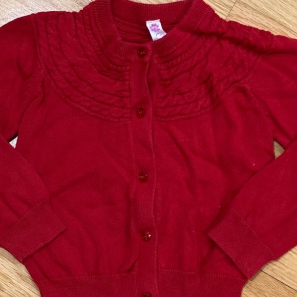 Cherokee Other - 🧩 3/$20 Cherokee Cardigan Sweater Red Size 3T
